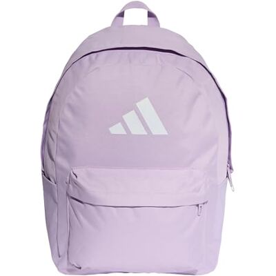 adidas Mixte CLASSIC 3BARS BACKPACK, Powder Plum/White, One size adidas Mixte CLASSIC 3BARS BACKPACK, Powder Plum/White, One size