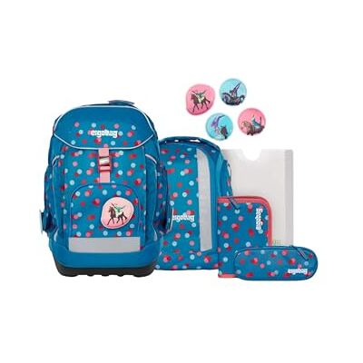 ergobag Maxi Set 6 pièces cartable ergonomique primaire idéal pour les grands enfants dès la 1ère classe, Voltibär Bleu pétrole, Einheitsgröße, Ensemble cartable ergobag Maxi Set 6 pièces cartable ergonomique primaire idéal pour les grands enfants dès la 1ère classe, Voltibär Bleu pétrole, Einheitsgröße, Ensemble cartable