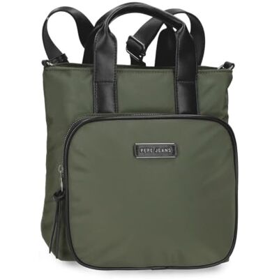 Pepe Jeans Wander Sac à dos porte-tablette adaptable Vert 26 x 26 x 16 cm Poche arrière antivol, poignées supérieures, sangle réglable, multiples façons de le porter, polyester, By Joumma Bags Pepe Jeans Wander Sac à dos porte-tablette adaptable Vert 26 x 26 x 16 cm Poche arrière antivol, poignées supérieures, sangle réglable, multiples façons de le porter, polyester, By Joumma Bags