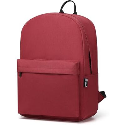 Kono Sac à dos pour enfants, sac d'école pour garçons et filles, sac à dos léger pour adolescents, étudiants, cartable de voyage, sac à dos décontracté pour femme et homme, Rouge, One Size, école Kono Sac à dos pour enfants, sac d'école pour garçons et filles, sac à dos léger pour adolescents, étudiants, cartable de voyage, sac à dos décontracté pour femme et homme, Rouge, One Size, école
