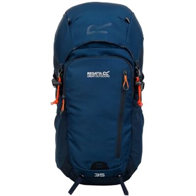 Regatta Highton V2 Sac à dos pour homme 35 l, Bleu marine/denim foncé, taille unique Regatta Highton V2 Sac à dos pour homme 35 l, Bleu marine/denim foncé, taille unique