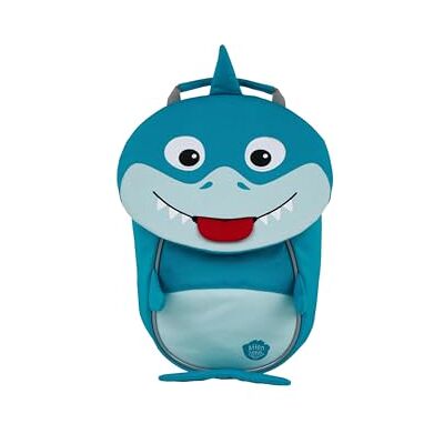 Affenzahn Petit ami Sac à dos de maternelle pour enfant de 1 à 3 ans Ergonomique Réfléchissant Languette avec étiquette nominative, Requin Bleu, Einheitsgröße Affenzahn Petit ami Sac à dos de maternelle pour enfant de 1 à 3 ans Ergonomique Réfléchissant Languette avec étiquette nominative, Requin Bleu, Einheitsgröße
