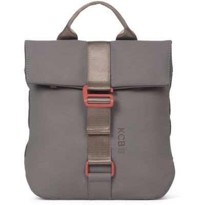 KCB Grand sac à dos antivol avec chaîne, design sûr et spacieux, poches multi-usages avec fermeture éclair, matériau résistant, poignées réglables, 100 % végétalien, gris KCB Grand sac à dos antivol avec chaîne, design sûr et spacieux, poches multi-usages avec fermeture éclair, matériau résistant, poignées réglables, 100 % végétalien, gris