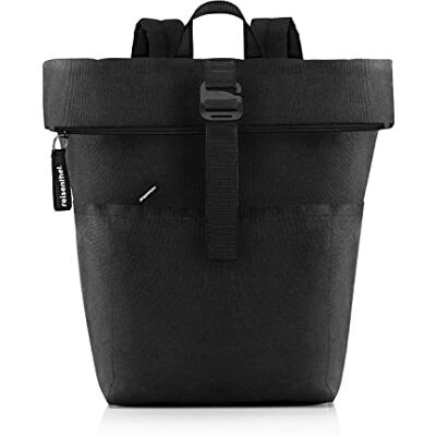 reisenthel Rolltop Backpack – Sac à dos urbain et élégant, design moderne, sac à dos spacieux pour les loisirs, les trajets de travail et les voyages en ville, Noir, 22 Liter, Rolltop Twist reisenthel Rolltop Backpack – Sac à dos urbain et élégant, design moderne, sac à dos spacieux pour les loisirs, les trajets de travail et les voyages en ville, Noir, 22 Liter, Rolltop Twist