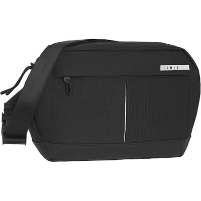 COMIX Campus Man Sac de rangement, compartiment principal fermé avec fermeture éclair pour téléphone portable ou autres objets, poche pratique sur le dos avec fermeture à glissière, bandoulière COMIX Campus Man Sac de rangement, compartiment principal fermé avec fermeture éclair pour téléphone portable ou autres objets, poche pratique sur le dos avec fermeture à glissière, bandoulière
