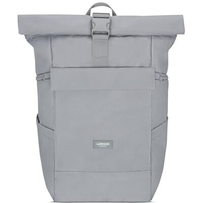LARKSON Sac à dos pour homme et femme No 4 Large Sac à dos enroulable avec compartiment pour ordinateur portable pour le travail, l'uni, les loisirs Sac à dos de voyage avec sangle de chariot - LARKSON Sac à dos pour homme et femme No 4 Large Sac à dos enroulable avec compartiment pour ordinateur portable pour le travail, l'uni, les loisirs Sac à dos de voyage avec sangle de chariot -