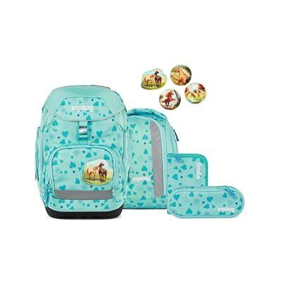 ergobag Ensemble cartable, Équitation Turquoise, Einheitsgröße, Ensemble cartable ergobag Ensemble cartable, Équitation Turquoise, Einheitsgröße, Ensemble cartable
