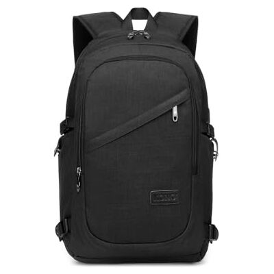 Kono Sac à Dos de Voyage Antivol pour Ordinateur Portable 15,6 Pouces Sac d'École et de Travail Léger Kono Sac à Dos de Voyage Antivol pour Ordinateur Portable 15,6 Pouces Sac d'École et de Travail Léger