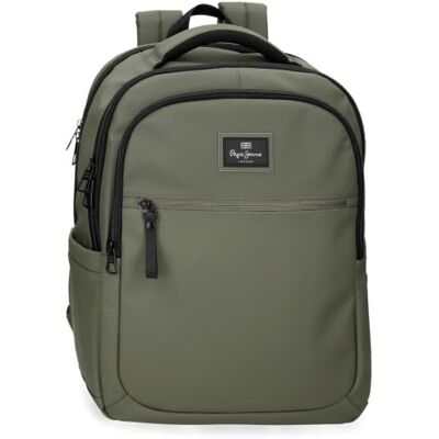 Pepe Jeans Dudley Sac à dos décontracté pour homme, vert, Taille unique, Sac à dos pour ordinateur portable Pepe Jeans Dudley Sac à dos décontracté pour homme, vert, Taille unique, Sac à dos pour ordinateur portable