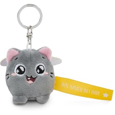 NICI Porte-clés chat « Bin immer bei dir » 5 cm Gris Compagnon de confiance, pour sac à dos ou sac, porte-clés pour petits et grands 62053 NICI Porte-clés chat « Bin immer bei dir » 5 cm Gris Compagnon de confiance, pour sac à dos ou sac, porte-clés pour petits et grands 62053