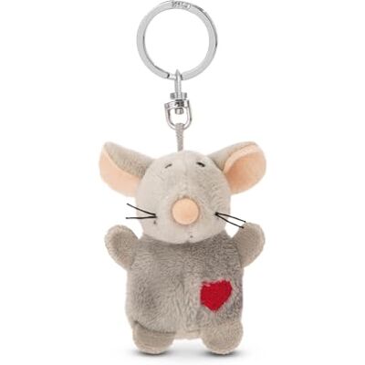 NICI Porte-clés souris avec coeur 5cm gris Un compagnon fidèle pour sac à dos ou sac, porte-clés pour petits et grands 62075 NICI Porte-clés souris avec coeur 5cm gris Un compagnon fidèle pour sac à dos ou sac, porte-clés pour petits et grands 62075