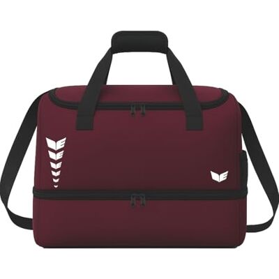 Erima Sac de sport moderne unisexe avec compartiment de fond (7232621), New Bordeaux, taille S Erima Sac de sport moderne unisexe avec compartiment de fond (7232621), New Bordeaux, taille S