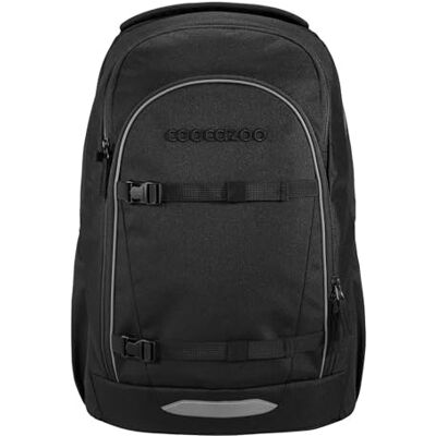 Coocazoo Every Sac à dos d'écolier ergonomique et réglable en hauteur avec sangle de poitrine et ceinture abdominale, Midnight Black Noir, Midnight Black Coocazoo Every Sac à dos d'écolier ergonomique et réglable en hauteur avec sangle de poitrine et ceinture abdominale, Midnight Black Noir, Midnight Black
