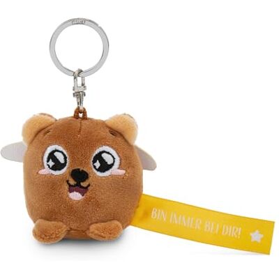 NICI Porte-clés ours « Bin Immer bei dir », 5 cm, marron, compagnon fidèle pour sac à dos ou sac, porte-clés pour petits et grands 62032 NICI Porte-clés ours « Bin Immer bei dir », 5 cm, marron, compagnon fidèle pour sac à dos ou sac, porte-clés pour petits et grands 62032