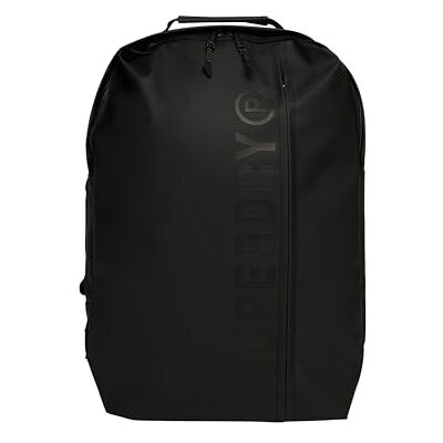 Superdry Sac à dos Tarp pour femme de 35 litres, noir/noir, Taille unique, Streetwear Superdry Sac à dos Tarp pour femme de 35 litres, noir/noir, Taille unique, Streetwear