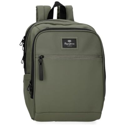 Pepe Jeans Dudley Sac à dos décontracté pour homme, vert, Taille unique, Sac à dos pour ordinateur portable Pepe Jeans Dudley Sac à dos décontracté pour homme, vert, Taille unique, Sac à dos pour ordinateur portable