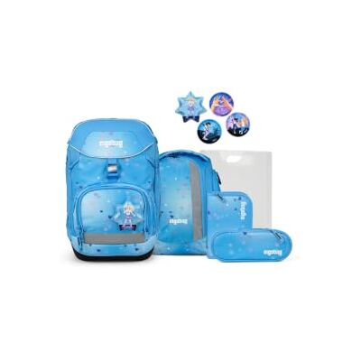 ergobag Ensemble cartable, Ours de scène Bleu, Taille unique Sac à dos d'école ergonomique, ensemble flexible de 6 pièces pour le 1er Classe d'école primaire, convient pour les filles et ergobag Ensemble cartable, Ours de scène Bleu, Taille unique Sac à dos d'école ergonomique, ensemble flexible de 6 pièces pour le 1er Classe d'école primaire, convient pour les filles et