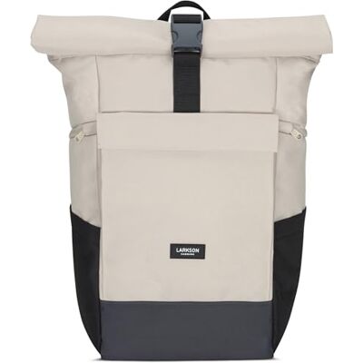 LARKSON sac dos pour homme et femme No 4 Large Dos enroulable avec compartiment pour ordinateur portable Travail, uni, loisirs Sac de voyage avec sangle de chariot LARKSON sac dos pour homme et femme No 4 Large Dos enroulable avec compartiment pour ordinateur portable Travail, uni, loisirs Sac de voyage avec sangle de chariot