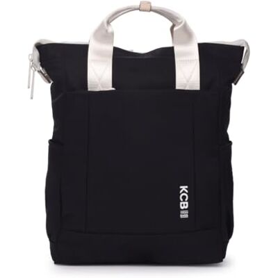 KCB Grand sac à dos Balloon Design fonctionnel et grande capacité Compartiment rembourré pour ordinateur portable ou tablette Style moderne et polyvalent Poignées réglables 100 % végan, Noir KCB Grand sac à dos Balloon Design fonctionnel et grande capacité Compartiment rembourré pour ordinateur portable ou tablette Style moderne et polyvalent Poignées réglables 100 % végan, Noir