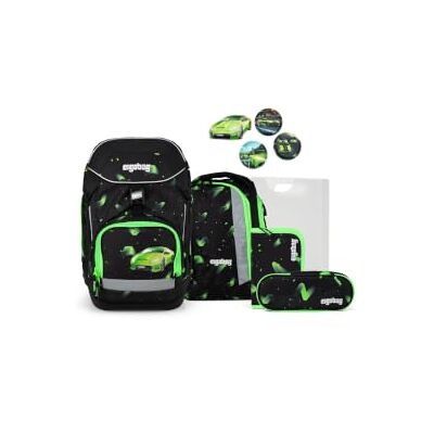 ergobag Ensemble cartable, Rail d'entraînement Noir, Taille unique Sac à dos d'école ergonomique, ensemble flexible de 6 pièces pour le 1er Classe d'école primaire, convient pour les filles et ergobag Ensemble cartable, Rail d'entraînement Noir, Taille unique Sac à dos d'école ergonomique, ensemble flexible de 6 pièces pour le 1er Classe d'école primaire, convient pour les filles et