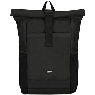 LARKSON Sac à Dos Roll Top Femmes & Hommes No 2 Backpack pour l'École, l'Université Compartiment Ordinateur Portable 16 Pouces Hydrofuge LARKSON Sac à Dos Roll Top Femmes & Hommes No 2 Backpack pour l'École, l'Université Compartiment Ordinateur Portable 16 Pouces Hydrofuge