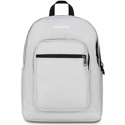 Invicta Jelek Sac à dos d'école, gris, double compartiment avec poche pour ordinateur et poche pour bouteille, 34 l, école secondaire et secondaire, pour garçon et fille Invicta Jelek Sac à dos d'école, gris, double compartiment avec poche pour ordinateur et poche pour bouteille, 34 l, école secondaire et secondaire, pour garçon et fille