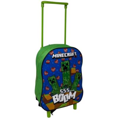 CARTOON Sac à dos trolley pour enfant avec roulettes 28 x 23 x 11 cm, Minecraft, 28 cm, Décontracté CARTOON Sac à dos trolley pour enfant avec roulettes 28 x 23 x 11 cm, Minecraft, 28 cm, Décontracté