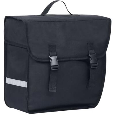vidaXL Sac de vélo simple pour porte-bagages étanche 21 L Noir vidaXL Sac de vélo simple pour porte-bagages étanche 21 L Noir
