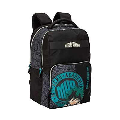 COMIX My Hero Academia URBAN BACKPACK ANIME, Noir, Taglia unica, Décontracté COMIX My Hero Academia URBAN BACKPACK ANIME, Noir, Taglia unica, Décontracté