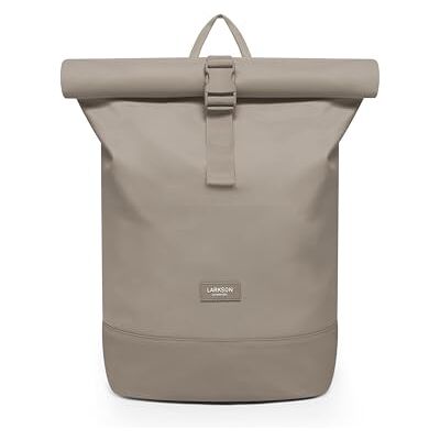 LARKSON Janne Sac à dos pour homme et femme avec compartiment pour ordinateur portable Pour l'université, le travail, les voyages et le vélo Taille moyenne Imperméable, Gravel, 42 x 28 x 14 cm LARKSON Janne Sac à dos pour homme et femme avec compartiment pour ordinateur portable Pour l'université, le travail, les voyages et le vélo Taille moyenne Imperméable, Gravel, 42 x 28 x 14 cm