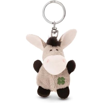 NICI Porte-clés âne avec trèfle 5cm gris Un compagnon fidèle pour sac à dos ou sac, porte-clés pour petits et grands 62069 NICI Porte-clés âne avec trèfle 5cm gris Un compagnon fidèle pour sac à dos ou sac, porte-clés pour petits et grands 62069