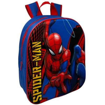 CARTOON Sac à dos de maternelle 3D 32 cm avec bretelles rembourrées, Spider-man, 32 cm, Décontracté CARTOON Sac à dos de maternelle 3D 32 cm avec bretelles rembourrées, Spider-man, 32 cm, Décontracté