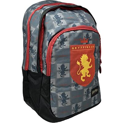 CARTOON Sac à dos multipoches Harry Potter, Gryffondor, Poudlard, Sac, École, Loisirs, Marche, 42 x 22 x 30, gris CARTOON Sac à dos multipoches Harry Potter, Gryffondor, Poudlard, Sac, École, Loisirs, Marche, 42 x 22 x 30, gris