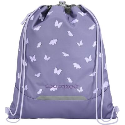 Coocazoo Sac de gym avec poche zippée et cordon de serrage, éléments réfléchissants, boucle de fixation pour sac à dos d'écolier, 10 litres, 3ème classe, Ailes réfléchissantes Violet, Ailes Coocazoo Sac de gym avec poche zippée et cordon de serrage, éléments réfléchissants, boucle de fixation pour sac à dos d'écolier, 10 litres, 3ème classe, Ailes réfléchissantes Violet, Ailes