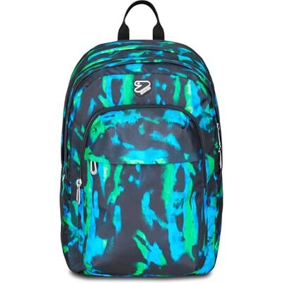 Seven Sac à dos scolaire Pro XXL Detach avec casque sans fil, bleu, poche intérieure pour PC et poche latérale pour bouteille d'eau, 33 L, école moyenne et supérieure, sac à dos garçon Seven Sac à dos scolaire Pro XXL Detach avec casque sans fil, bleu, poche intérieure pour PC et poche latérale pour bouteille d'eau, 33 L, école moyenne et supérieure, sac à dos garçon