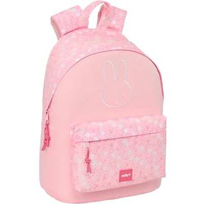 safta MIFFY FLORES Sac à dos pour ordinateur portable 14,1", idéal pour les jeunes de différents âges, confortable et polyvalent, qualité et résistance, 31 x 16 x 41 cm, Rose pâle, M, Décontracté safta MIFFY FLORES Sac à dos pour ordinateur portable 14,1", idéal pour les jeunes de différents âges, confortable et polyvalent, qualité et résistance, 31 x 16 x 41 cm, Rose pâle, M, Décontracté