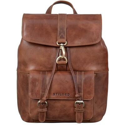 STILORD "Kacey" Sac à Dos Vintage Femme Cuir pour Ordinateur Portable 13,3 Pouces Casual Backpack idéal comme Sac Travail Sac Universitaire Cartable Couleur:aneto marron STILORD "Kacey" Sac à Dos Vintage Femme Cuir pour Ordinateur Portable 13,3 Pouces Casual Backpack idéal comme Sac Travail Sac Universitaire Cartable Couleur:aneto marron
