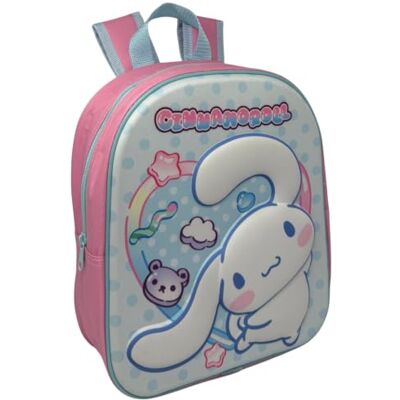 CARTOON Sac à dos de maternelle 3D 32 cm avec bretelles rembourrées, Cinnamoroll, 32 cm, Décontracté CARTOON Sac à dos de maternelle 3D 32 cm avec bretelles rembourrées, Cinnamoroll, 32 cm, Décontracté