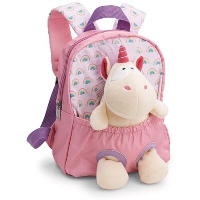 NICI sac à dos 21x26 cm avec peluche lapin 25 cm vert Cartable de maternelle doux et moelleux avec peluche amovible pour garçons et filles de 2 à 5 ans NICI sac à dos 21x26 cm avec peluche lapin 25 cm vert Cartable de maternelle doux et moelleux avec peluche amovible pour garçons et filles de 2 à 5 ans