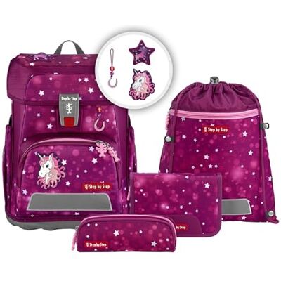 Step by Step Cloud Ensemble sac à dos d'écolier 5 pièces, Sweet Unicorn Nuala, Taglia Unica, Sac à dos d'école Step by Step Cloud Ensemble sac à dos d'écolier 5 pièces, Sweet Unicorn Nuala, Taglia Unica, Sac à dos d'école