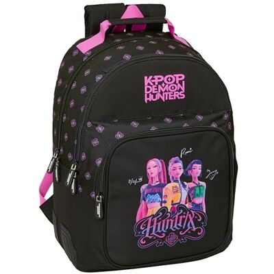 safta K-POP Demon Hunters Sac à dos d'école pour enfants de différents âges, confortable et polyvalent, qualité et résistance, 32 x 15 x 42 cm safta K-POP Demon Hunters Sac à dos d'école pour enfants de différents âges, confortable et polyvalent, qualité et résistance, 32 x 15 x 42 cm