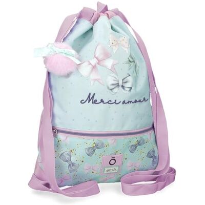 Enso Merci Amour Turquoise Gym Sac - Gym Sac Enso Merci Amour Turquoise Gym Sac - Gym Sac