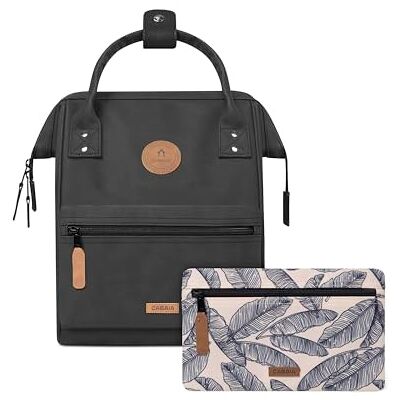 Cabaïa CABAIA Sac à Dos Adventurer Le Havre Mini 10L Déperlant Compartiment Ordinateur Portable 10,5" 2 Poches Certifié Vegan Sac Voyage, Affaires, École pour Homme et Femme Noir Cabaïa CABAIA Sac à Dos Adventurer Le Havre Mini 10L Déperlant Compartiment Ordinateur Portable 10,5" 2 Poches Certifié Vegan Sac Voyage, Affaires, École pour Homme et Femme Noir