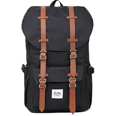 KAUKKO Sac à dos unisexe Ep5, (Nylon noir), 45 x 27 x 17cm (HxBxT), Sac à dos KAUKKO Sac à dos unisexe Ep5, (Nylon noir), 45 x 27 x 17cm (HxBxT), Sac à dos