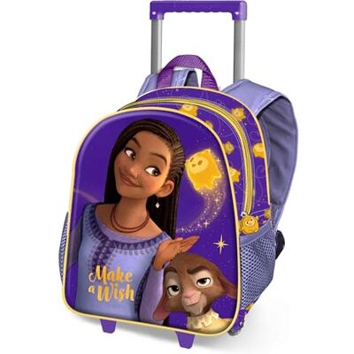 Disney Wish Star Petit sac à dos 3D avec roulettes, lilas, 26 x 34 cm, capacité 12,5 l, Lilas Wish, One Size, Petit sac à dos 3D Disney Wish Star Petit sac à dos 3D avec roulettes, lilas, 26 x 34 cm, capacité 12,5 l, Lilas Wish, One Size, Petit sac à dos 3D
