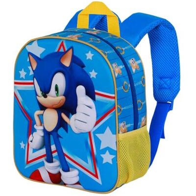 KARACTERMANIA Sonic The Hedgehog Elite 3d Sac à dos Elite 3D Star unisexe adulte (paquet de 1), Sonic The Hedgehog Bleu, Taglia unica, Sac à dos Elite 3D Star KARACTERMANIA Sonic The Hedgehog Elite 3d Sac à dos Elite 3D Star unisexe adulte (paquet de 1), Sonic The Hedgehog Bleu, Taglia unica, Sac à dos Elite 3D Star