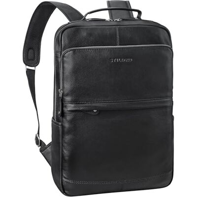 STILORD "Sasha" Sac à Dos Ordi Portable 17 Pouces en Cuir Véritable Sac à Dos Travail Grand et Élégant Sacs Portés Dos pour Femme et Homme Sac Travail Rétro et Antiques Couleur:noir STILORD "Sasha" Sac à Dos Ordi Portable 17 Pouces en Cuir Véritable Sac à Dos Travail Grand et Élégant Sacs Portés Dos pour Femme et Homme Sac Travail Rétro et Antiques Couleur:noir