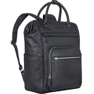 STILORD "Wendelin" Premium sac a dos ordi portable 15,6 pouces Sac à dos étudiant Vintage ordinateur portable Sac à dos ville cuir véritable Couleur:noir STILORD "Wendelin" Premium sac a dos ordi portable 15,6 pouces Sac à dos étudiant Vintage ordinateur portable Sac à dos ville cuir véritable Couleur:noir