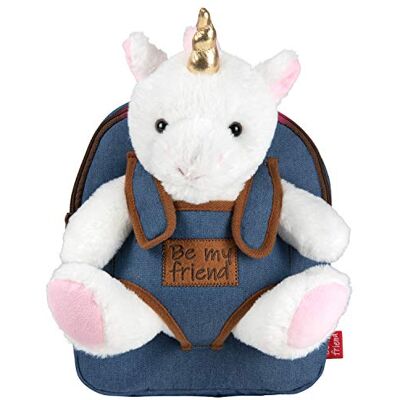 PERLETTI Sac à Dos Peluche pour Enfant 3 4 5 Ans Mini Cartable Mignon de Voyage et Doudou pour École Maternelle Petit Jouet Doux et Sacoche pour Petite Fille Garçon Bébé 21x27x9 cm (Licorne) PERLETTI Sac à Dos Peluche pour Enfant 3 4 5 Ans Mini Cartable Mignon de Voyage et Doudou pour École Maternelle Petit Jouet Doux et Sacoche pour Petite Fille Garçon Bébé 21x27x9 cm (Licorne)