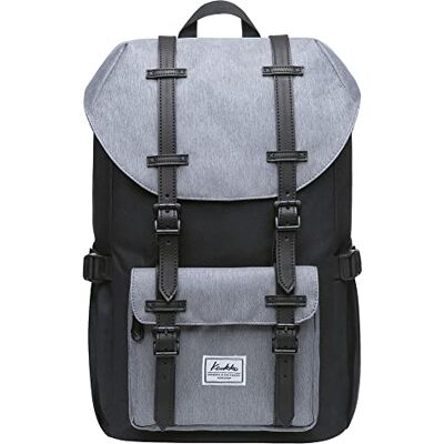 KAUKKO Ep5 Sac à dos pour homme, Noir et gris-7, Einheitsgröße, Sac à dos KAUKKO Ep5 Sac à dos pour homme, Noir et gris-7, Einheitsgröße, Sac à dos